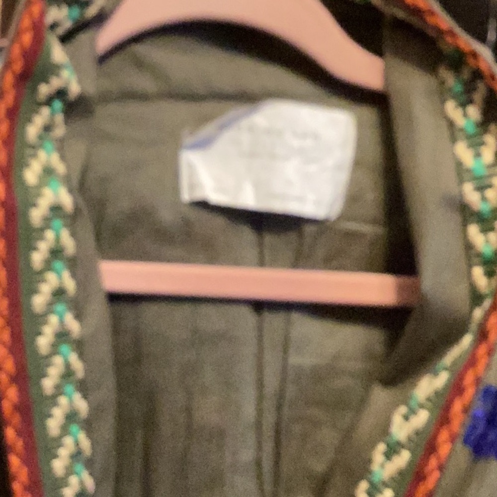 XS ZARA WOMEN ARMY GREEN GORGEOUS JACKET ARMY GREEN/COLORS - Picture 3 of 9